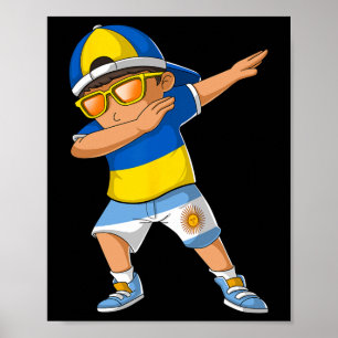 Poster Menino Metade Ucraniano Argentino Ucrânia Argentin