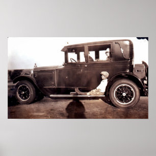 Poster Menino no conselho Running do CARRO