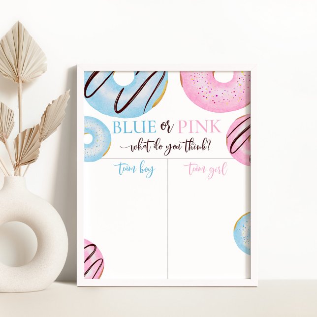 Poster Menino ou garota que nós rosquinhas conhecemos o m (Criador carregado)