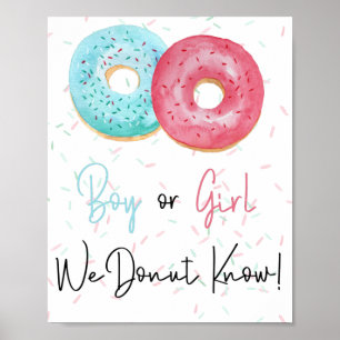 Poster Menino ou Menina, ROSQUINHA Sabemos Sinal de Reven