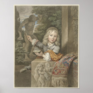 Poster Menino Soprador de Bolhas