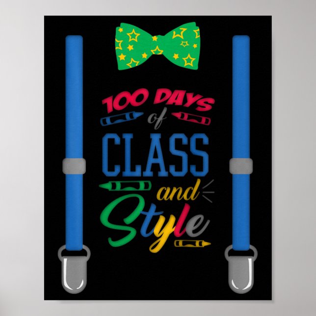 Poster Meninos 100 dias de escola - 100 dias de classe a (Frente)
