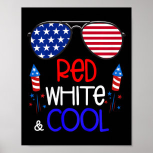 Poster Meninos 4 De Julho Vermelho Branco E Legal Pulmões