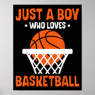 Poster Meninos Apenas Um Menino Que Ama Basquete Bbasquet