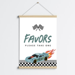 Poster Meninos Bonitos Dois Carros de segundo aniversário