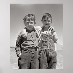 Pôster Meninos de fazenda, 1936. Foto do vintage