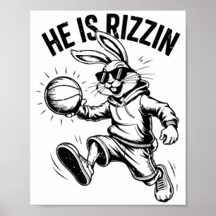 Poster Meninos Ele Ressuscitou Bunny Face Sungles Basquet