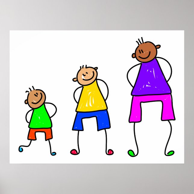 Pôster Meninos em crescimento (Frente)