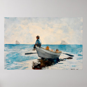 Poster Meninos em um Dory por Winslow Homer