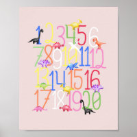 Meninos Fora Dinossauro 1-20 Números De Crianças