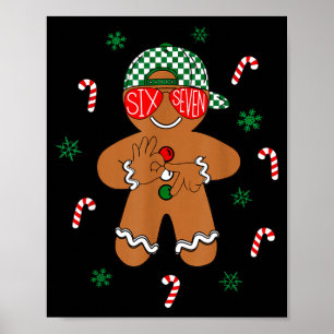 Poster Meninos Homens Natal 6 7 Pão de Mel Engraçado Meme