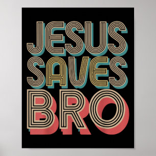 Poster Meninos Que Jesus Salva Irmão Cristão É Rei Deus E