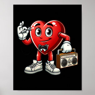 Poster Meninos Retro 80s 90s Dançando Disco Valente