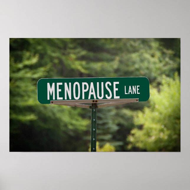 Poster Menopause Lane - Sinal de boa risada (Frente)