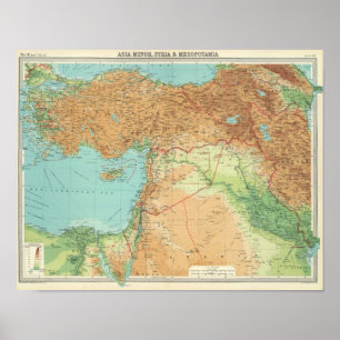 Pôster Menor de Ásia, Syria & mesopotâmia