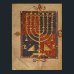 Poster Menorah e outros vasos do templo<br><div class="desc">Add Ms 15250 f.3v Menorah e outros navios do templo,  da "Bíblia espanhola Duque de Sussex",  Catalunha localizada na Biblioteca Britânica,  Londres,  Reino Unido. O suplemento 15250 f.3v Menorah e outras embarcações do templo,  do Duque da Bíblia Espanhola Sussex,  a Catalunha foi criada por volta do século 14.</div>