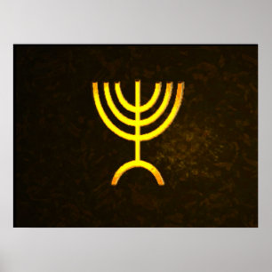 Poster Menorah Flame