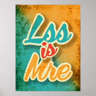 Poster Menos É Mais