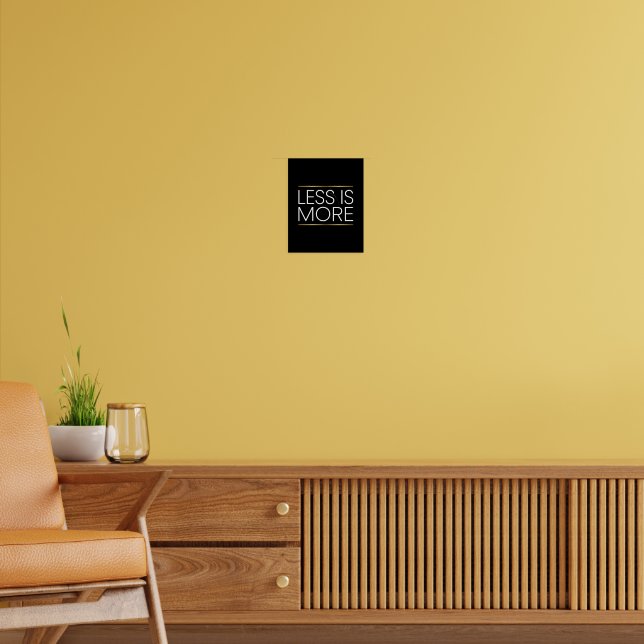 Poster Menos É Mais (Sala de Estar 2)