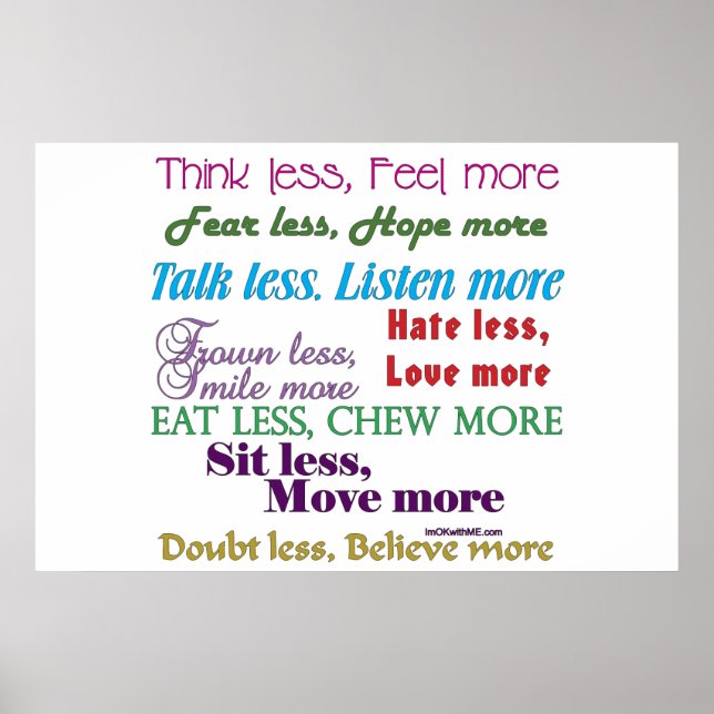 Poster Menos é Mais (Frente)