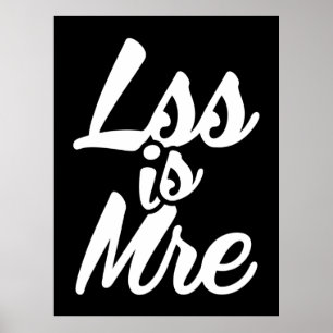 Poster Menos é mais, menos é mais