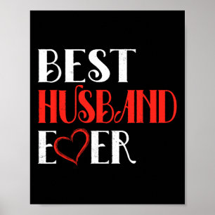 Poster Mens Best Husband Alguma Vez O Dia de os namorados