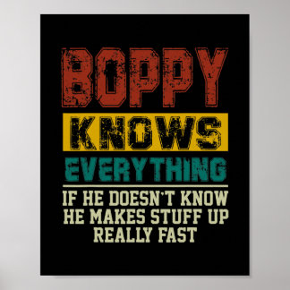 Poster Mens Boppy Sabe Tudo Vintage Boppy Lover