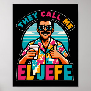 Poster Mens Chamam-Me El Jefe O Chefe Do Fundo Espanhol