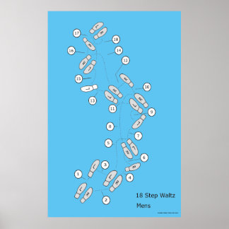 Pôster Mens de Passos Básicos Waltz 18
