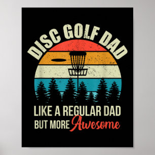 Poster Mens Disk Golf Basket Cote Engraçado Disco Golf Pa