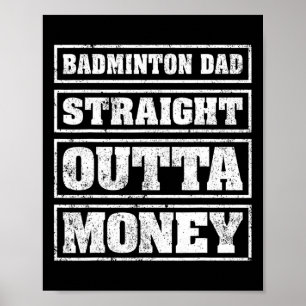 Poster Mens Dminton Pai De Saída De Dinheiro