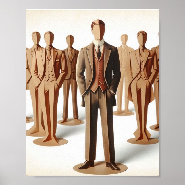 Poster Mens Encontra artesanatos de Moda (Frente)