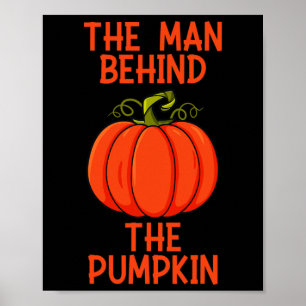 Poster Mens Halloween O Homem Por Trás Da Abóbora