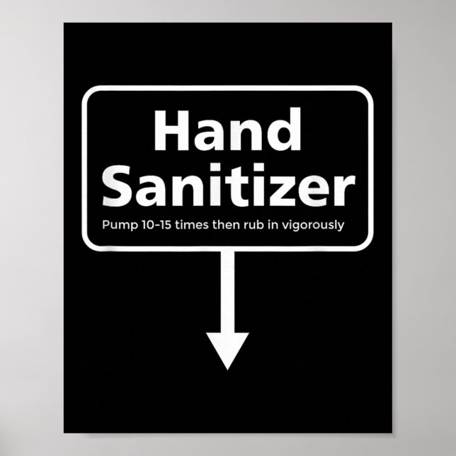 Poster Mens Hand Sanitizer - Funny Adult Humour Christmas (Frente)