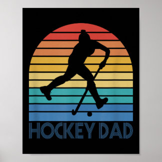 Poster Mens Hockey Dad Field Hockey Player Father Coach V