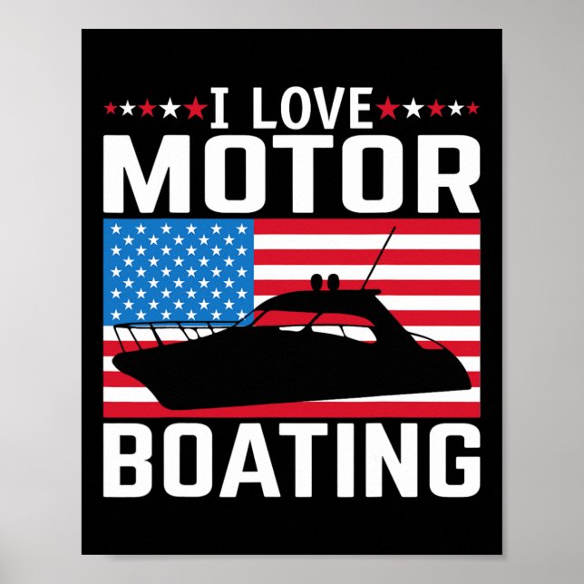 Poster Mens I Love Motor Barco Teto Nitro B (Frente)