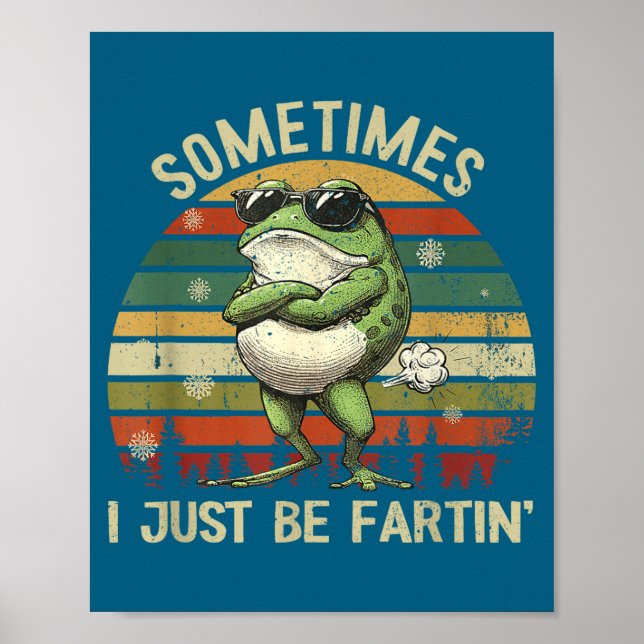 Poster mens Just Farting I Frog Sometimes (Frente)
