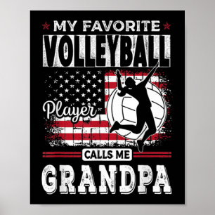 Poster Mens Meu Jogador De Voleibol Favorito Me Chama Vov