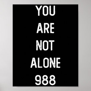 Poster Mens, Não Estás Sozinho 988, Prevenção Contra O Su
