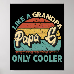 Poster Mens Papa G Como Um Vovô Só Mais Fresco