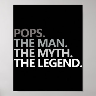 Poster Mens POP O HOMEM O MITO O Dia de os pais DA LEGEND
