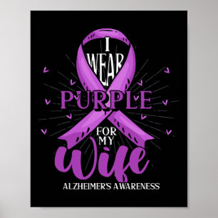 Poster Mens Purple Ribbon Heimerheimers Combatendo Esposa