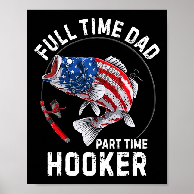 Poster Mens Que Pescariam Bandeira Americana Cheio P (Frente)