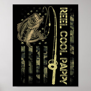 Poster Mens Reel Legal Pappy Camouflage American Flag Fun