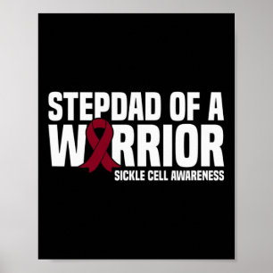 Poster Mens Stepdad de um Guerreiro Célula Falsiforme