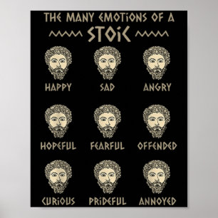 Poster Mens Stoicismo Citação Marcus Aurelius
