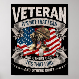 Poster Mens Veteran Não é que eu possa e outros não