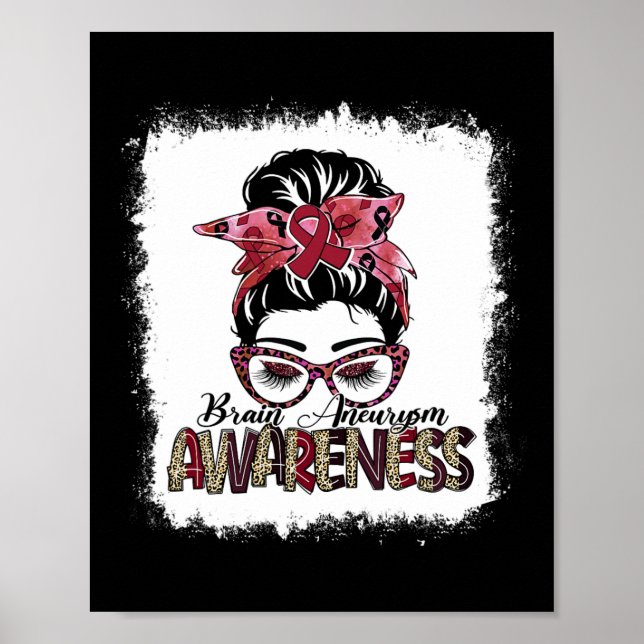 Poster Mensageiro Burgundy Cérebro de Fita Cérebro Sensib (Frente)