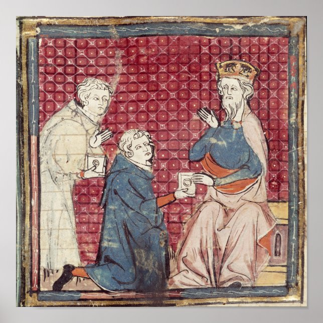 Poster Mensageiros contando a Charlemagne (Frente)