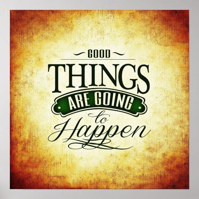 Pôster Mensagem de cotação de uplifing inspiracional (Frente)